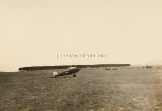 Peter Provenzano Photo Album Image_copy_106.jpg - Hawker Hart biplane trainer in the distance. RAF Station Netheravon, England.  No. 1 S.F.T.S. (Service Flight Training School).
Peter Provenzano was with the No. 1 S.F.T.S from September 8, 1941 to 
December 8, 1941.